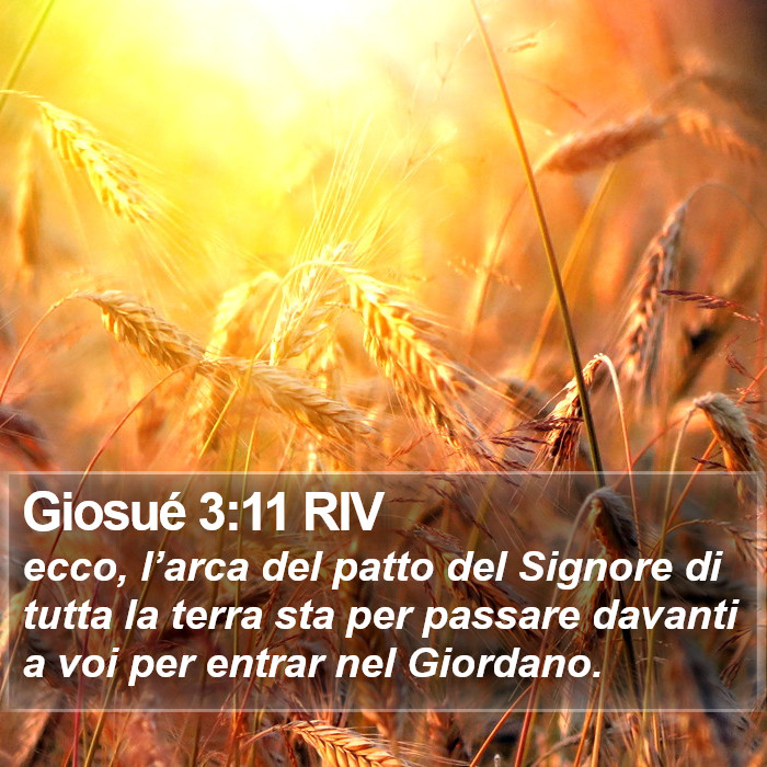 Giosué 3:11 RIV Bible Study