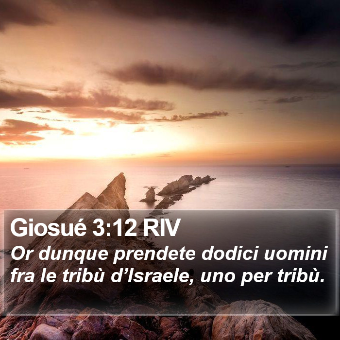 Giosué 3:12 RIV Bible Study