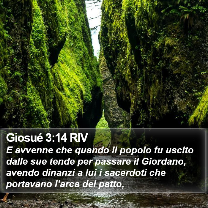 Giosué 3:14 RIV Bible Study