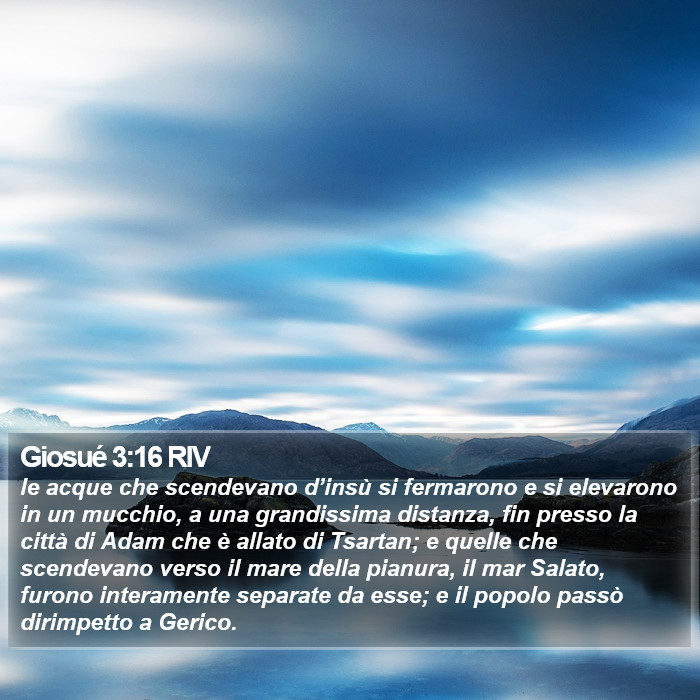 Giosué 3:16 RIV Bible Study