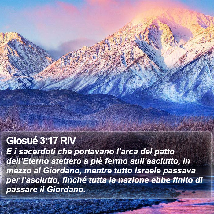 Giosué 3:17 RIV Bible Study