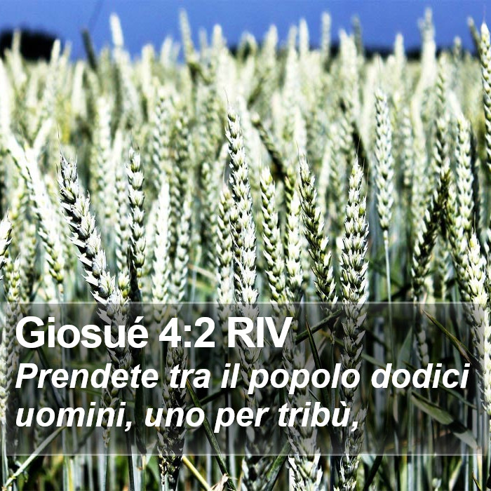 Giosué 4:2 RIV Bible Study