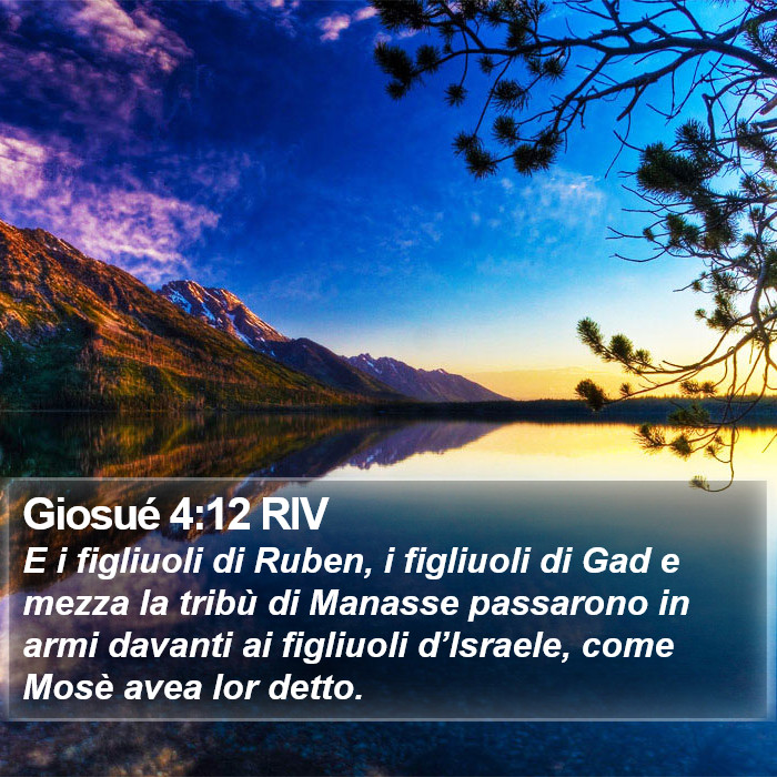 Giosué 4:12 RIV Bible Study