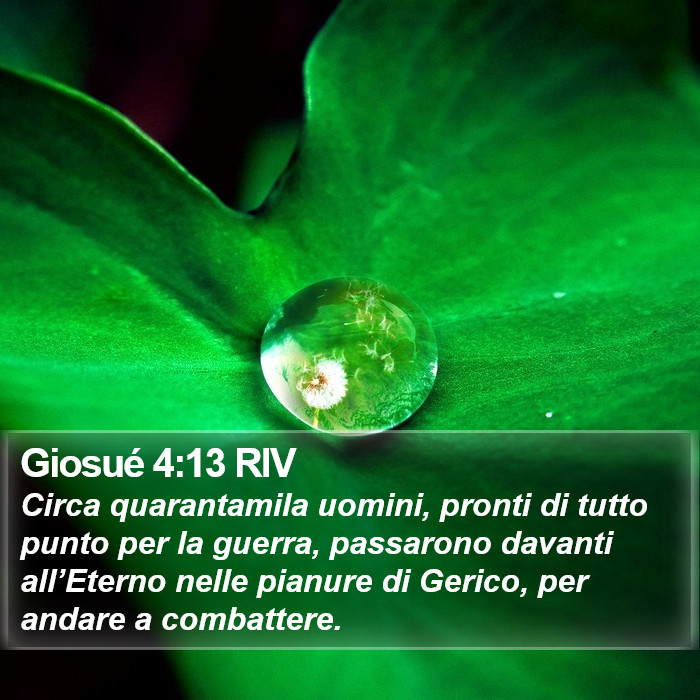 Giosué 4:13 RIV Bible Study