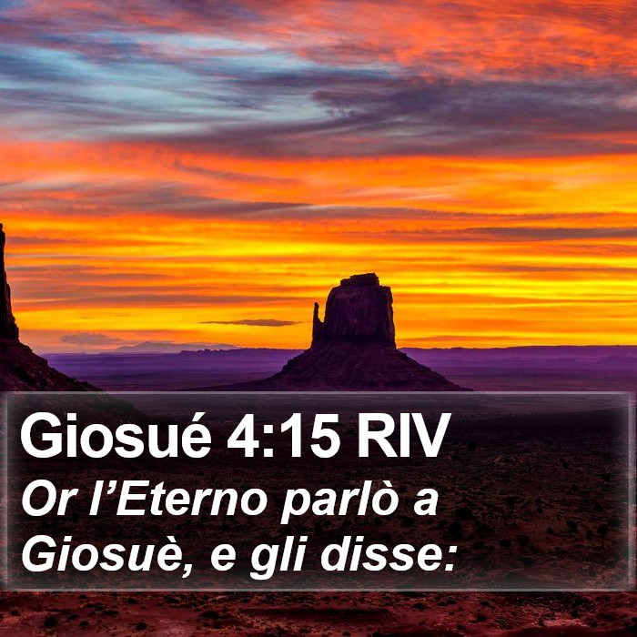 Giosué 4:15 RIV Bible Study