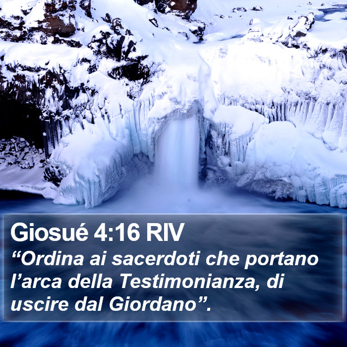 Giosué 4:16 RIV Bible Study