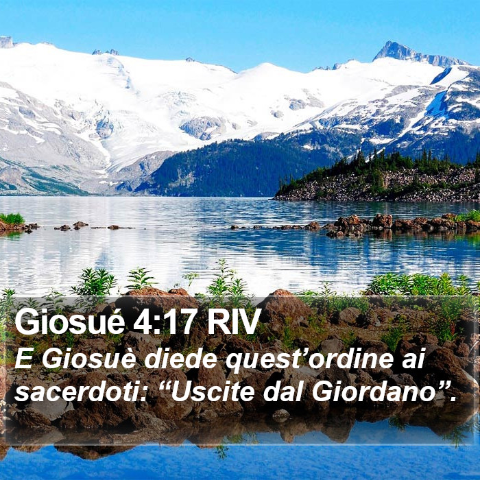 Giosué 4:17 RIV Bible Study