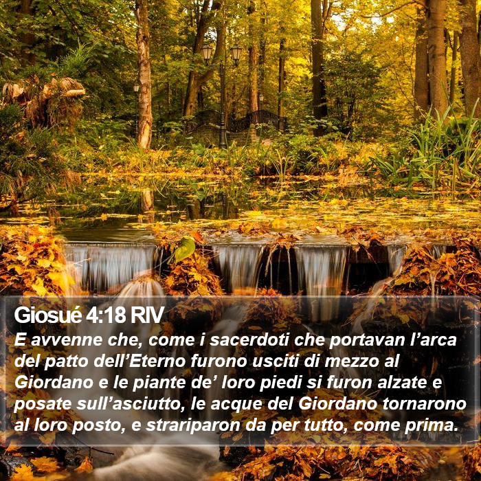 Giosué 4:18 RIV Bible Study