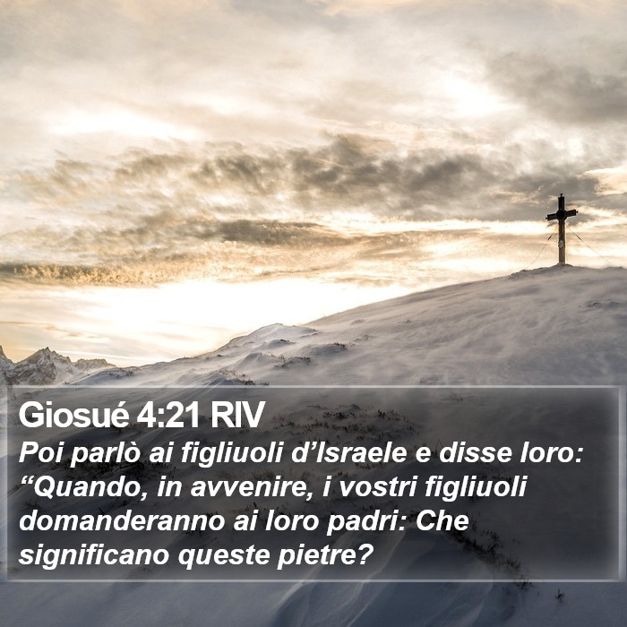 Giosué 4:21 RIV Bible Study