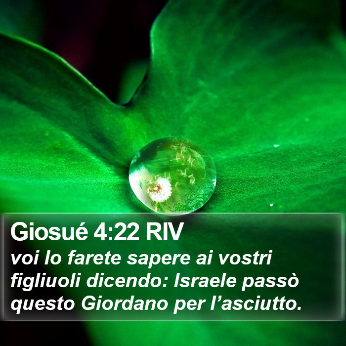 Giosué 4:22 RIV Bible Study