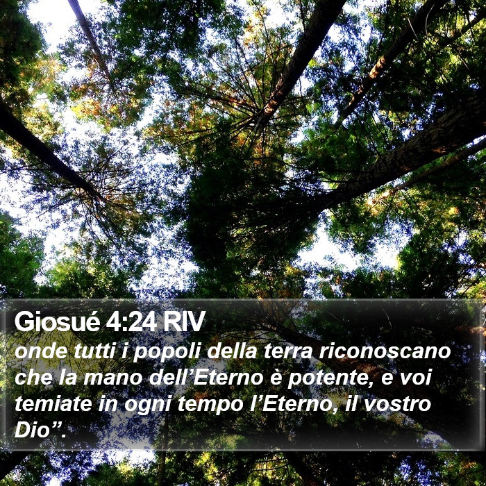 Giosué 4:24 RIV Bible Study