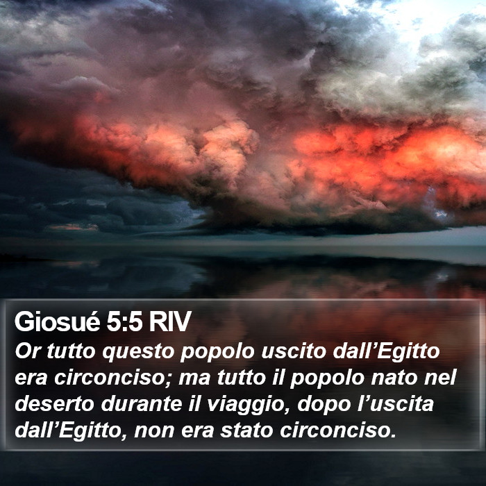 Giosué 5:5 RIV Bible Study