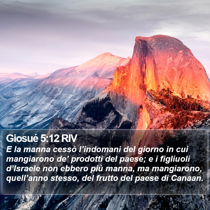 Giosué 5:12 RIV Bible Study