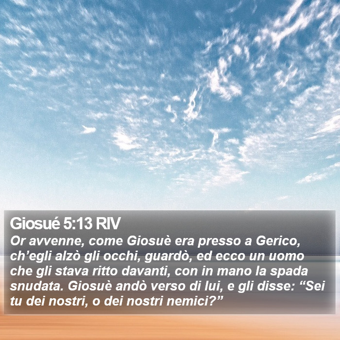 Giosué 5:13 RIV Bible Study