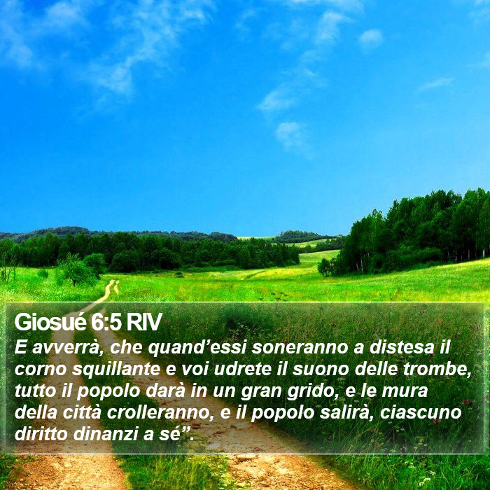 Giosué 6:5 RIV Bible Study