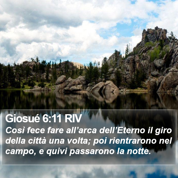 Giosué 6:11 RIV Bible Study