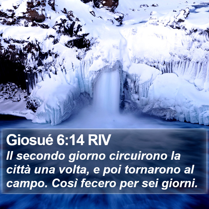 Giosué 6:14 RIV Bible Study