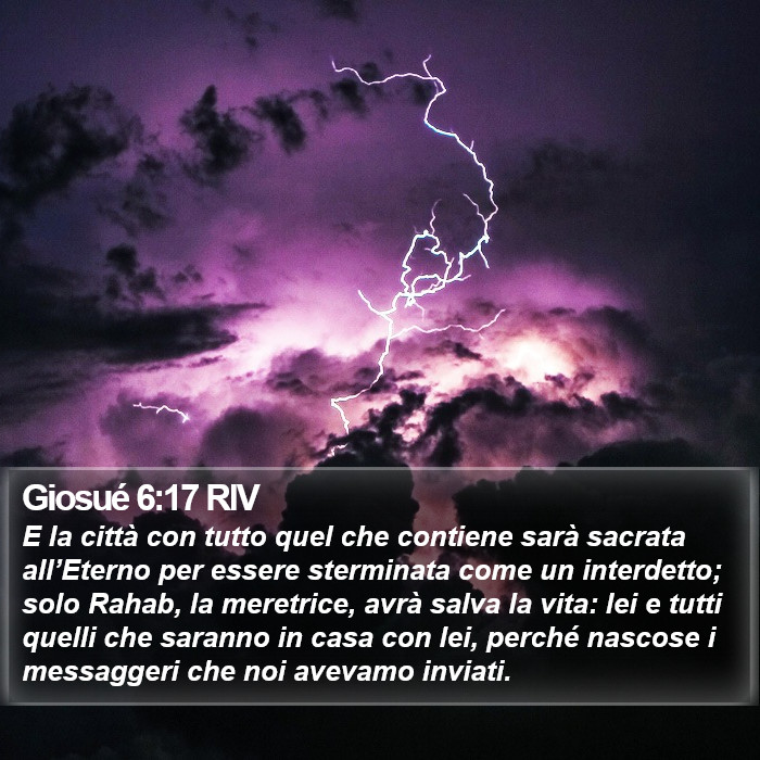 Giosué 6:17 RIV Bible Study