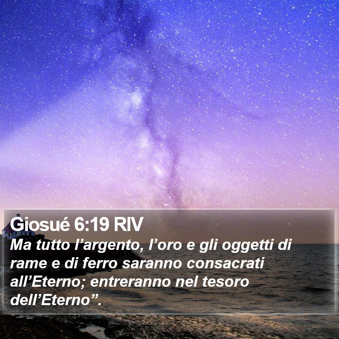 Giosué 6:19 RIV Bible Study