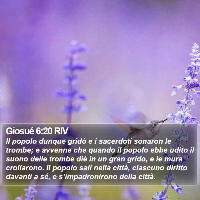 Giosué 6:20 RIV Bible Study