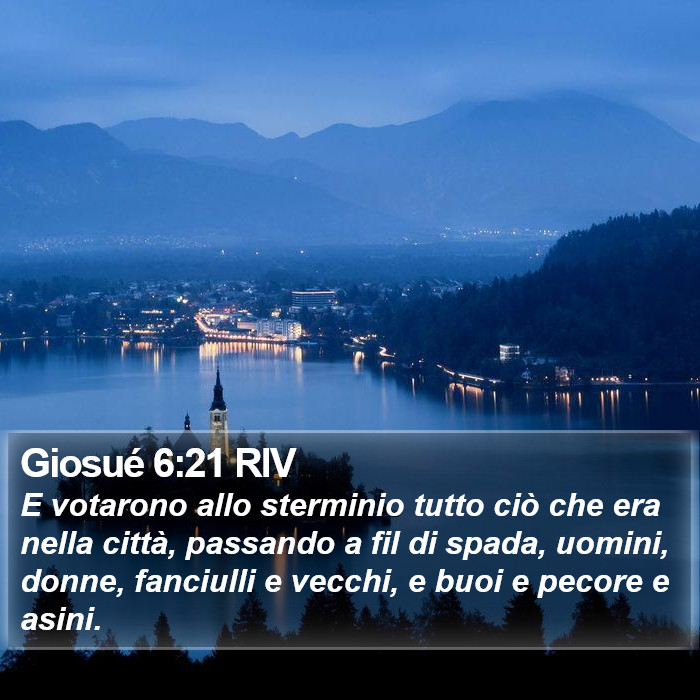 Giosué 6:21 RIV Bible Study