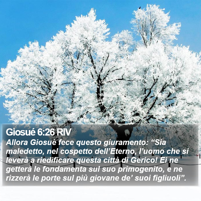 Giosué 6:26 RIV Bible Study