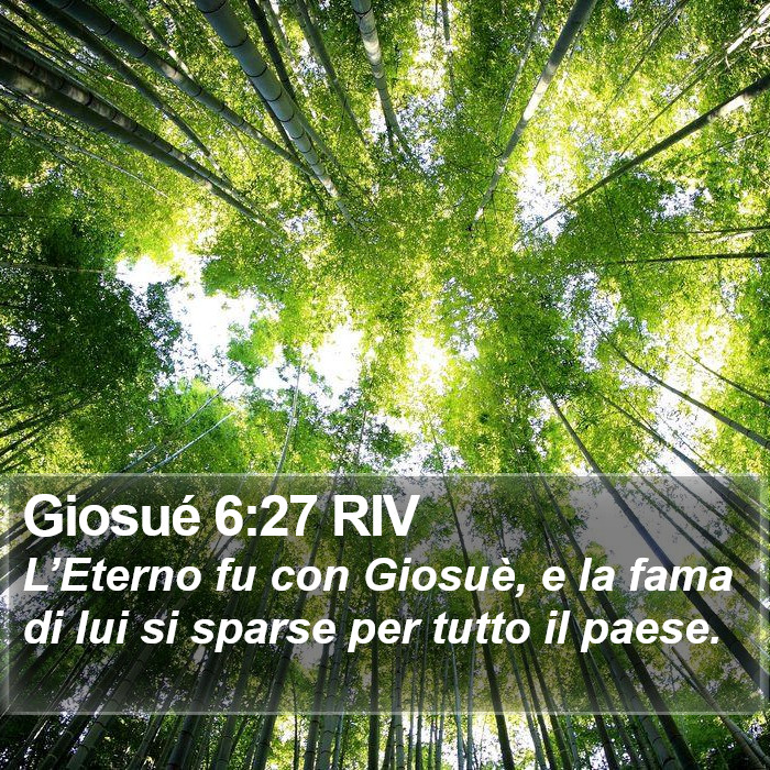 Giosué 6:27 RIV Bible Study