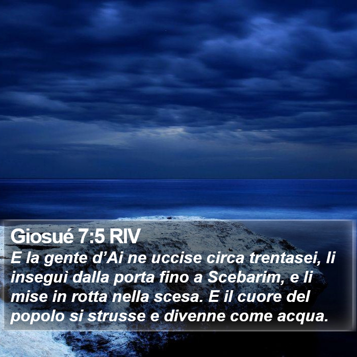 Giosué 7:5 RIV Bible Study
