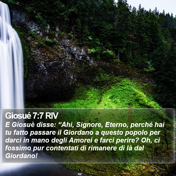 Giosué 7:7 RIV Bible Study
