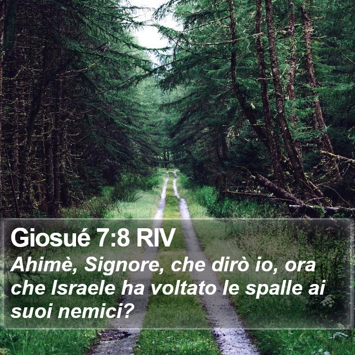 Giosué 7:8 RIV Bible Study
