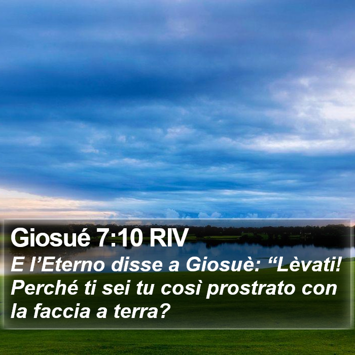 Giosué 7:10 RIV Bible Study
