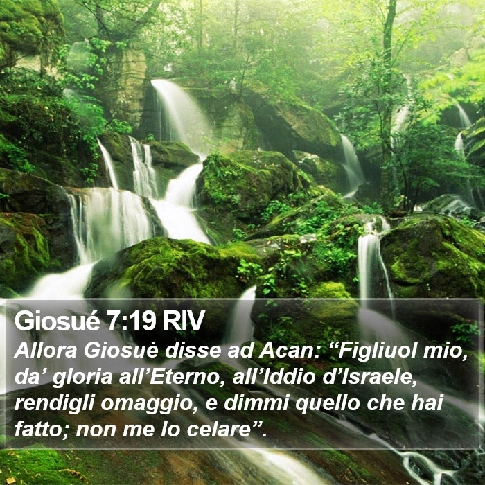 Giosué 7:19 RIV Bible Study