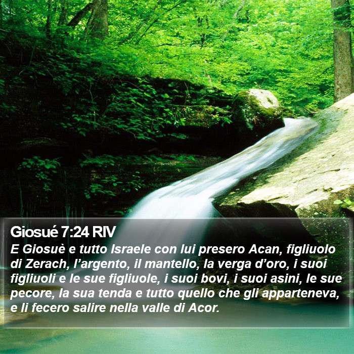 Giosué 7:24 RIV Bible Study