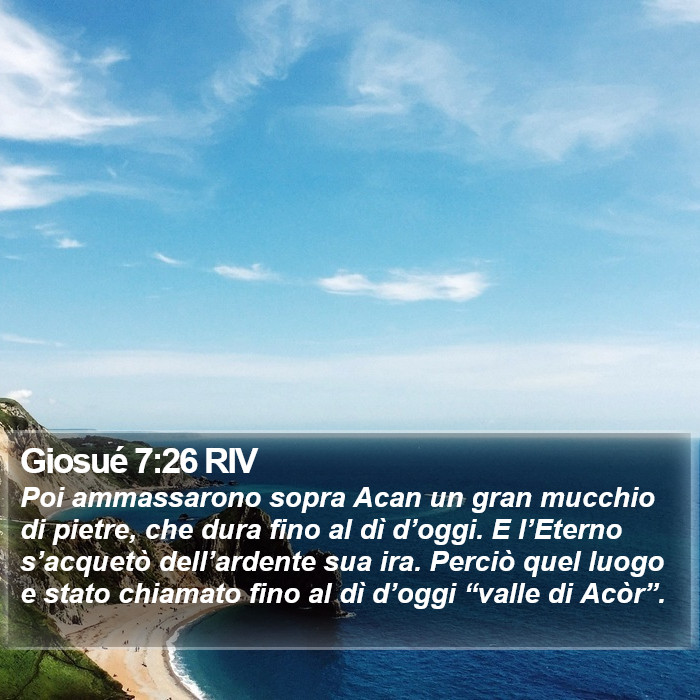 Giosué 7:26 RIV Bible Study
