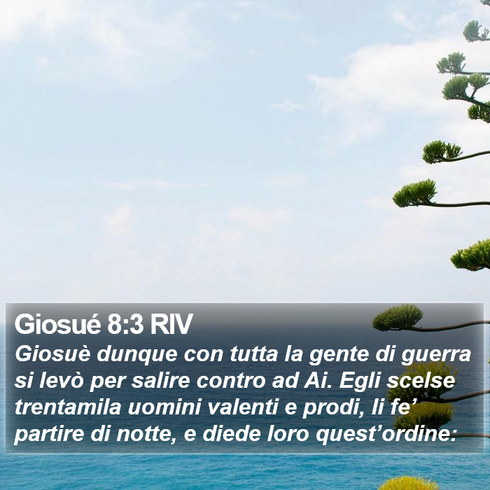 Giosué 8:3 RIV Bible Study