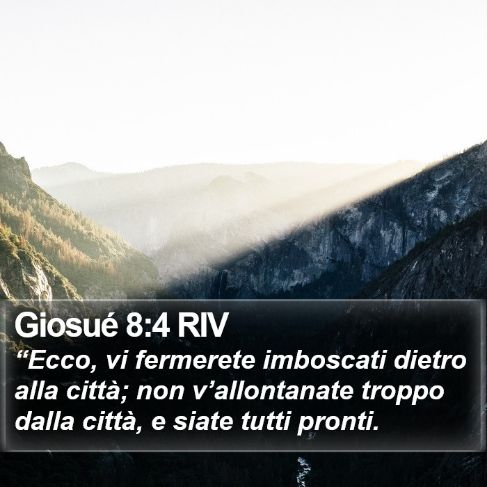 Giosué 8:4 RIV Bible Study