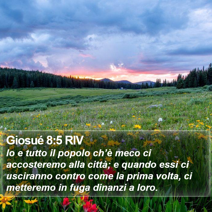 Giosué 8:5 RIV Bible Study