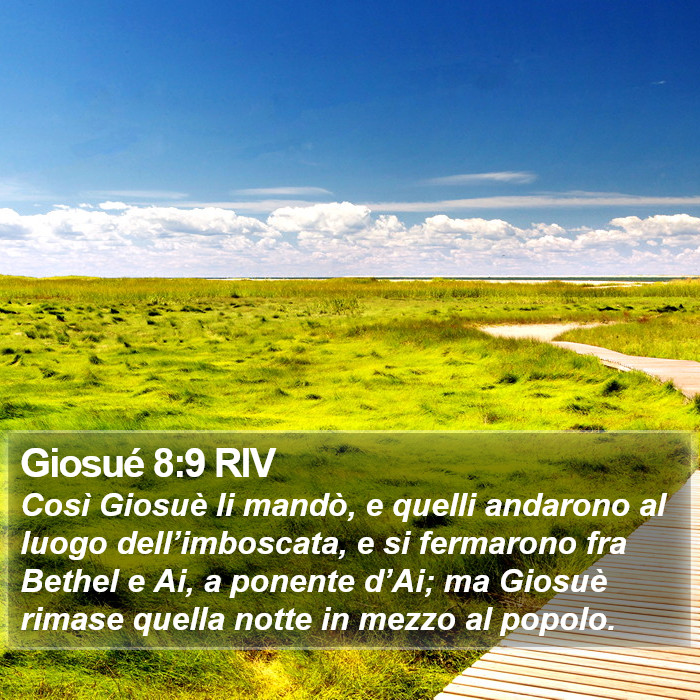 Giosué 8:9 RIV Bible Study