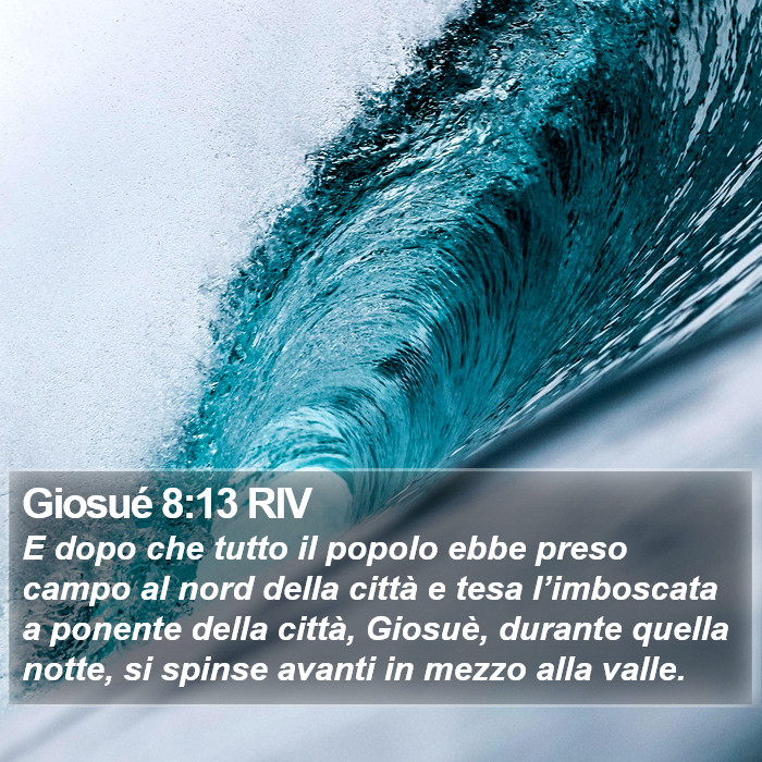 Giosué 8:13 RIV Bible Study