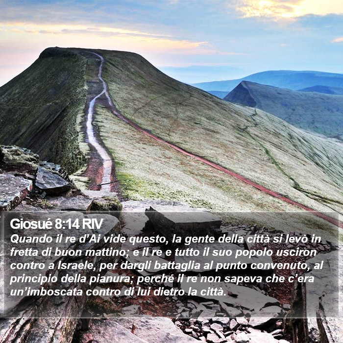 Giosué 8:14 RIV Bible Study