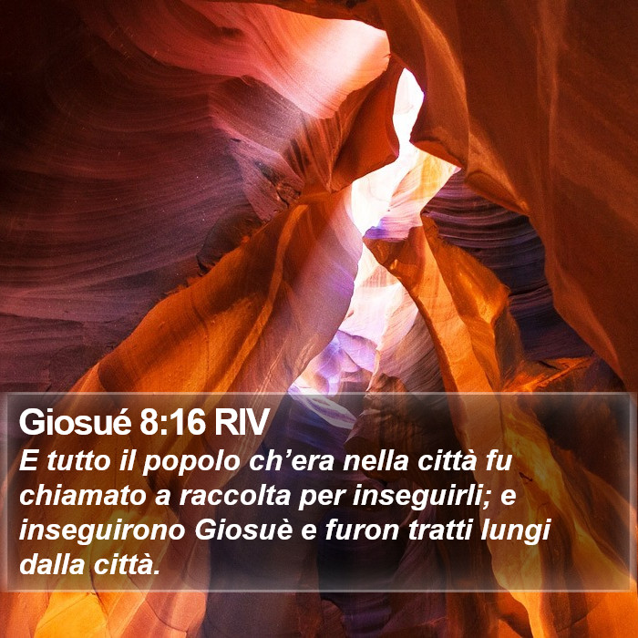 Giosué 8:16 RIV Bible Study