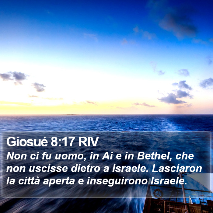 Giosué 8:17 RIV Bible Study