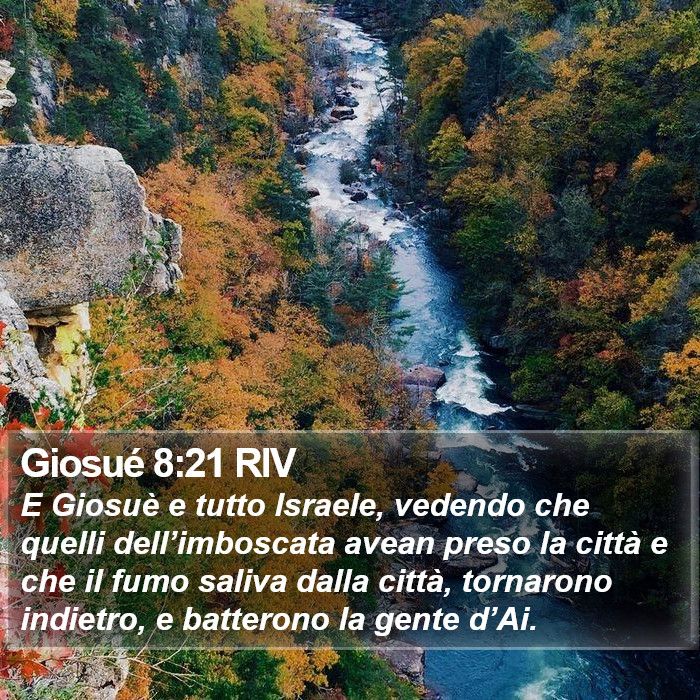 Giosué 8:21 RIV Bible Study