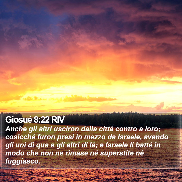Giosué 8:22 RIV Bible Study
