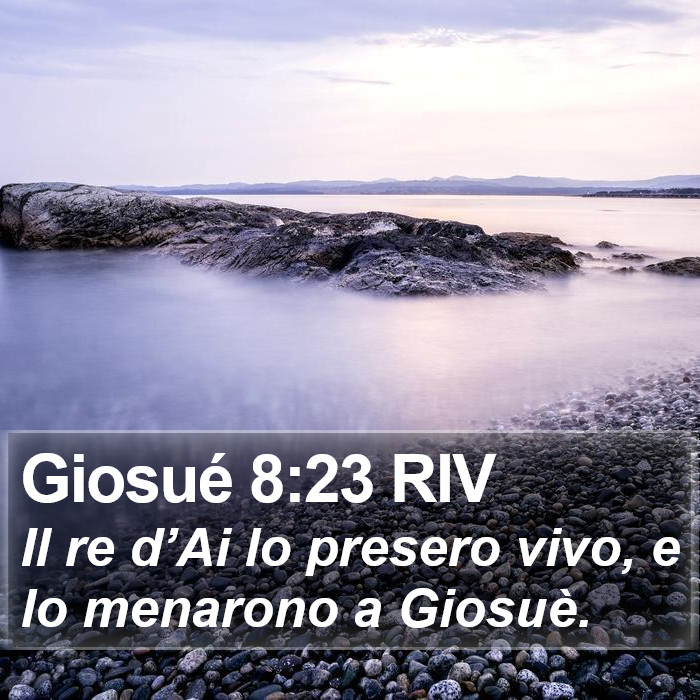 Giosué 8:23 RIV Bible Study