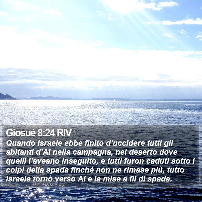 Giosué 8:24 RIV Bible Study