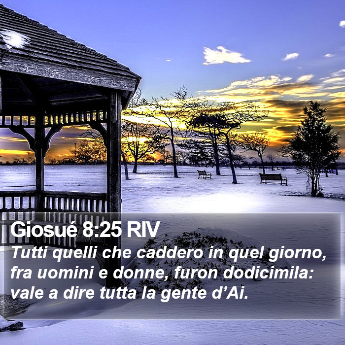 Giosué 8:25 RIV Bible Study