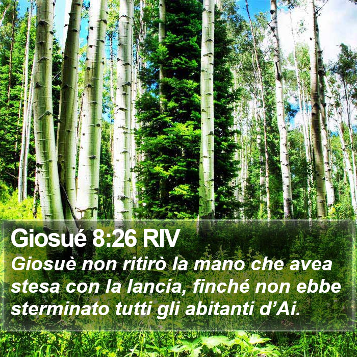 Giosué 8:26 RIV Bible Study