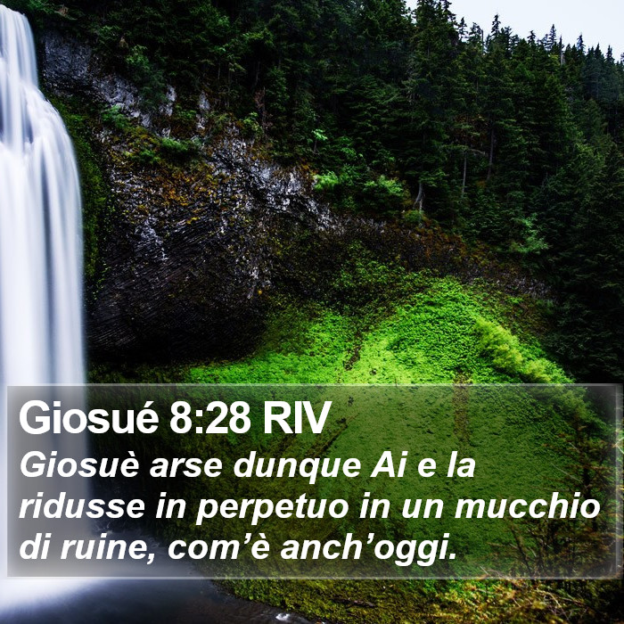 Giosué 8:28 RIV Bible Study
