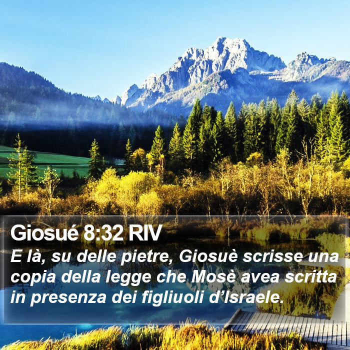 Giosué 8:32 RIV Bible Study